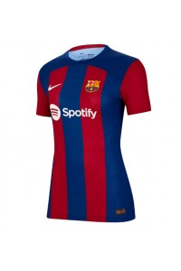 Fotbalové Dres Barcelona Dámské Domácí Oblečení 2023-24 Krátký Rukáv